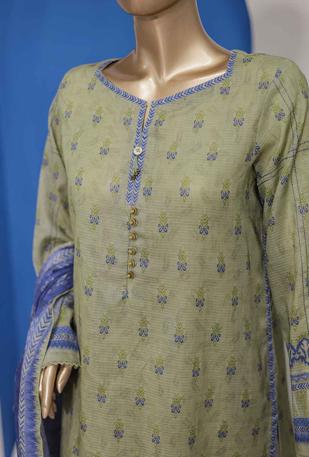 HZ Vital Digital Printed Lawn Unstitched 3 Piece Dress - VP-94