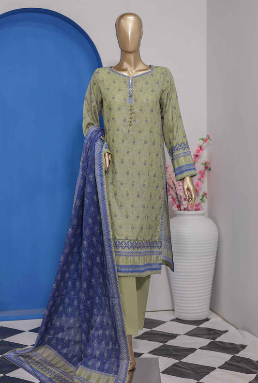 HZ Vital Digital Printed Lawn Unstitched 3 Piece Dress - VP-94