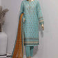 HZ Vital Digital Printed Lawn Unstitched 3 Piece Dress - VP-95