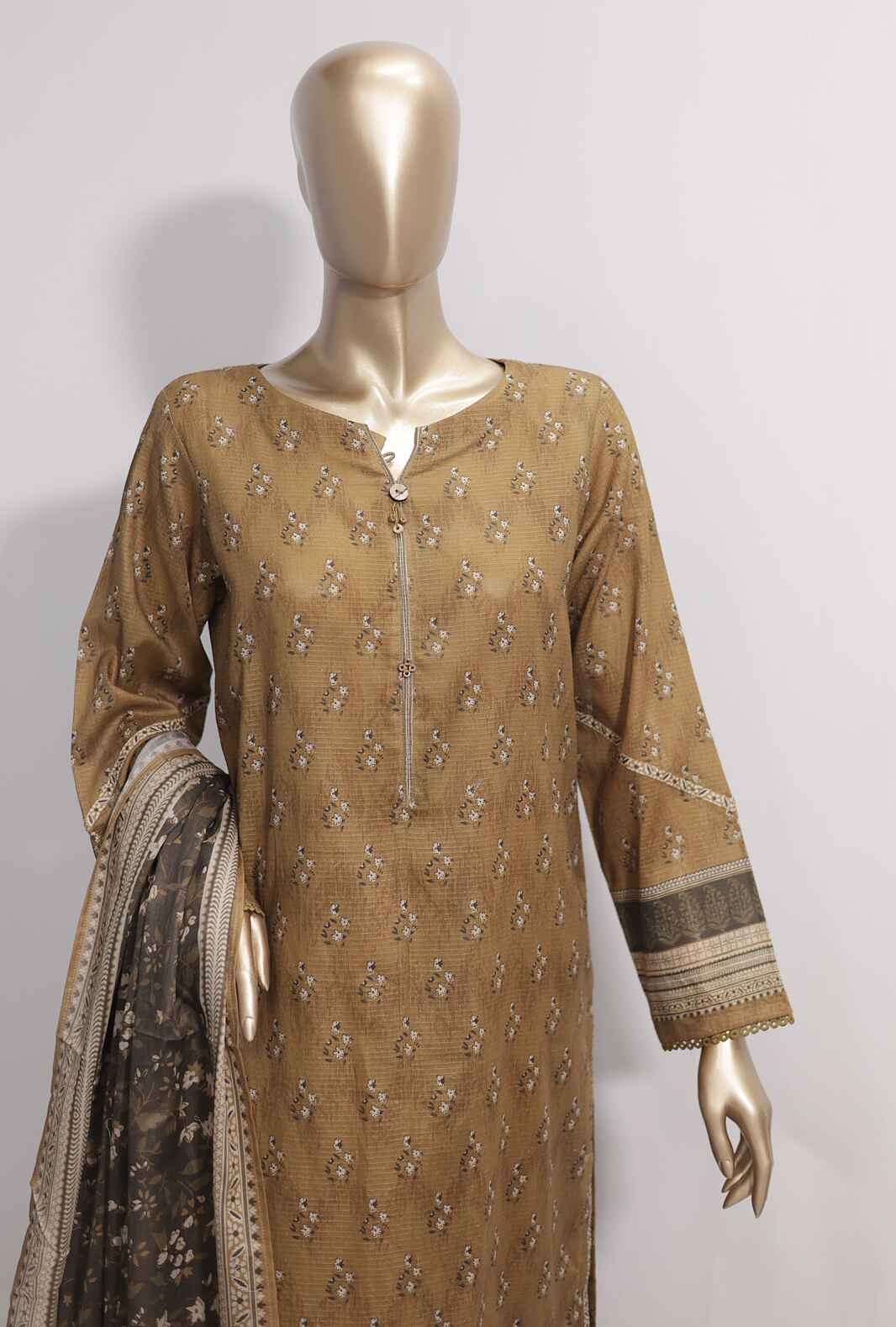 HZ Vital Digital Printed Lawn Unstitched 3 Piece Dress - VP-97
