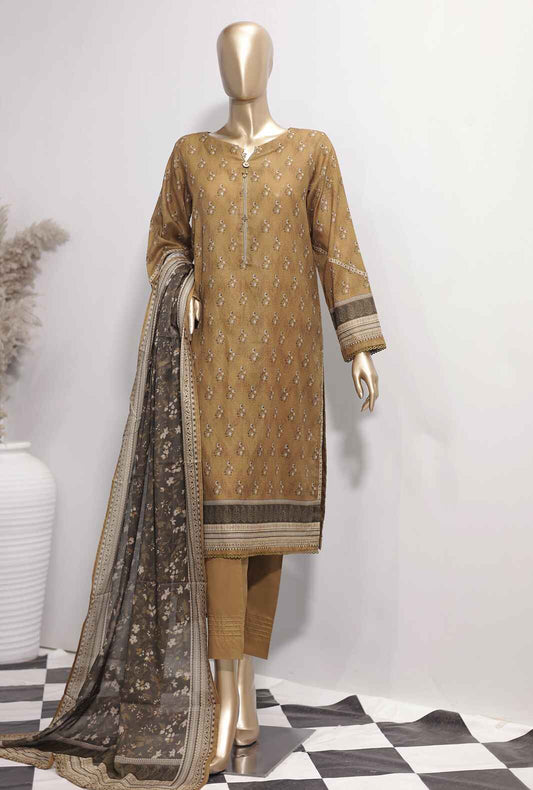 HZ Vital Digital Printed Lawn Unstitched 3 Piece Dress - VP-97