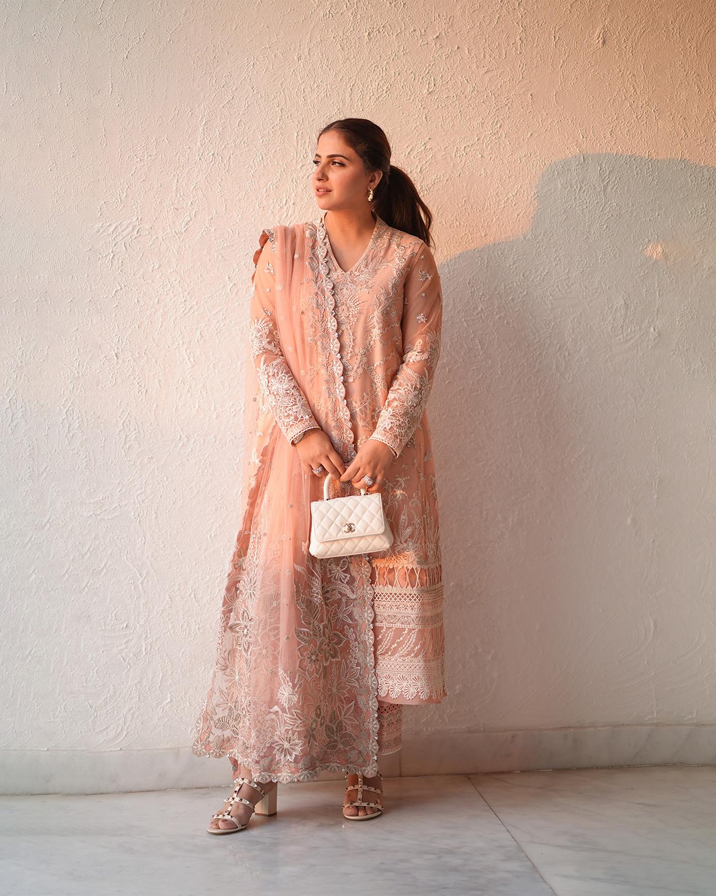 Liliana by Faiza Saqlain Embroidered Lawn 3 Piece Unstitched Dress - Valetta