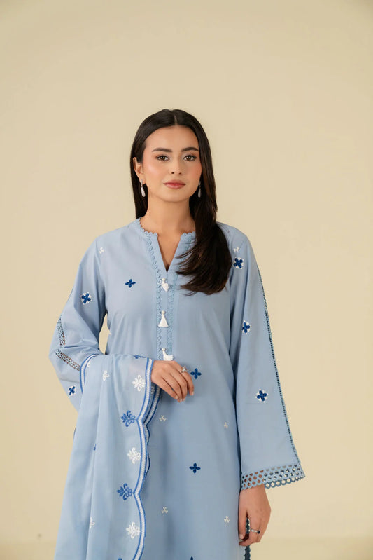 Beena by Beyond Embroidered Lawn 3 Piece Unstitched Dress - WUE-154521