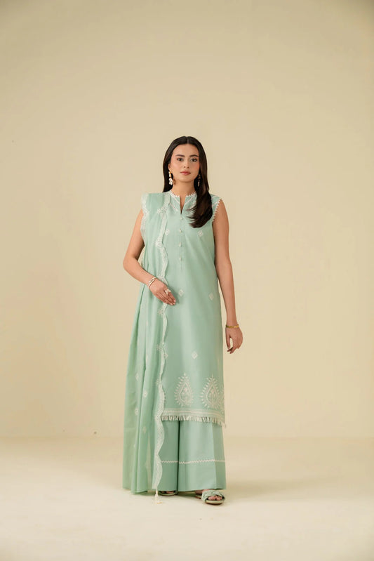 Beena by Beyond Embroidered Lawn 3 Piece Unstitched Dress - WUE-154522