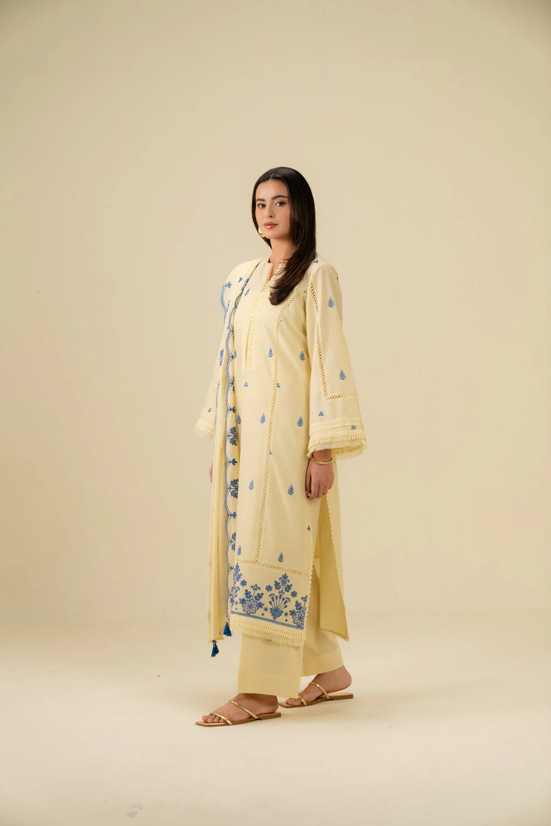 Beena by Beyond Embroidered Lawn 3 Piece Unstitched Dress - WUE-154525