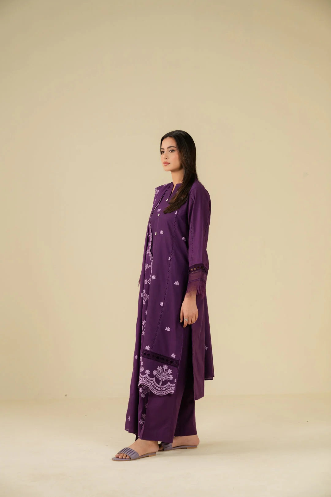 Beena by Beyond Embroidered Lawn 3 Piece Unstitched Dress - WUE-154526