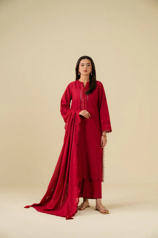 Beena by Beyond Embroidered Lawn 3 Piece Unstitched Dress - WUE-154528