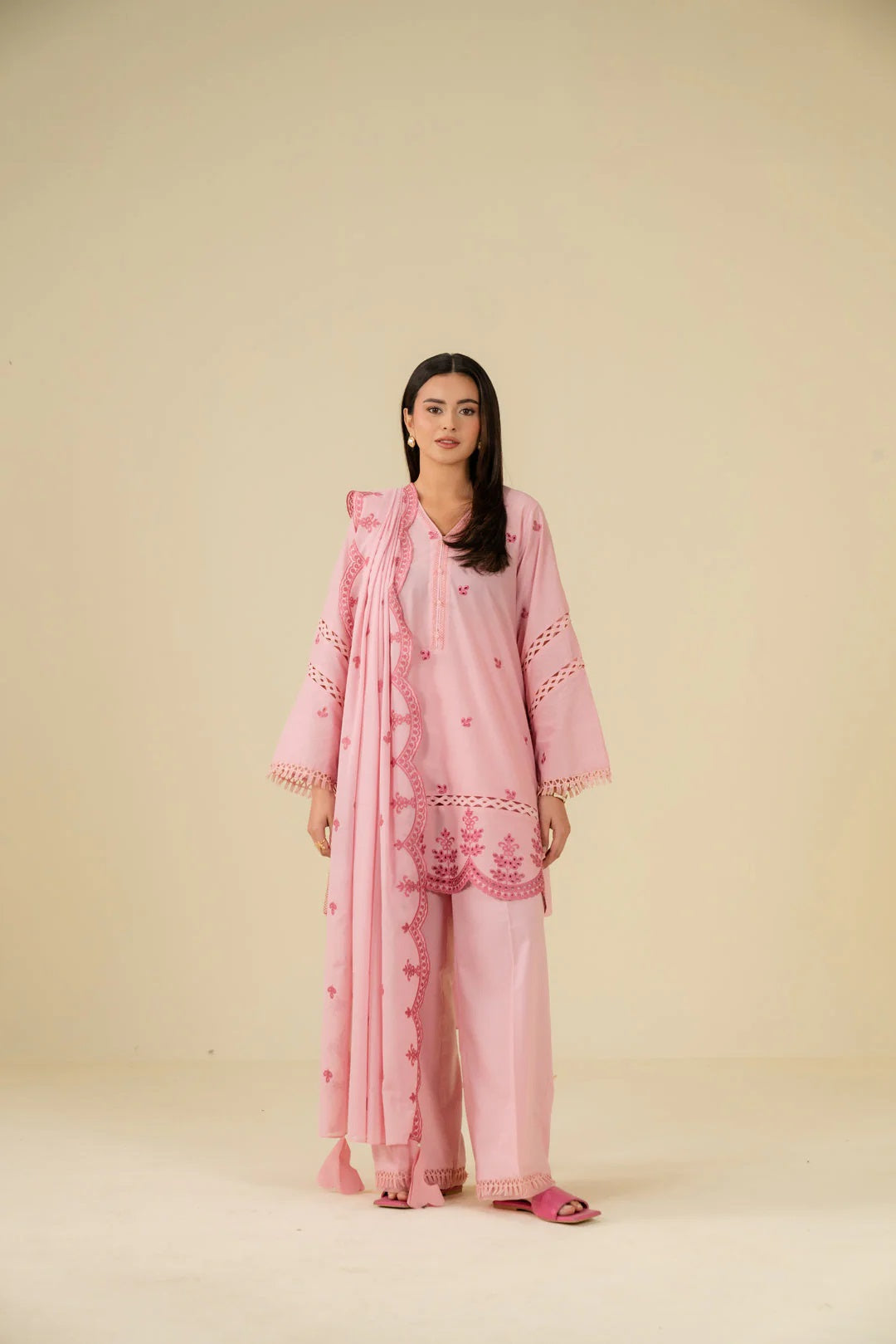 Beena by Beyond Embroidered Lawn 3 Piece Unstitched Dress - WUE-154530