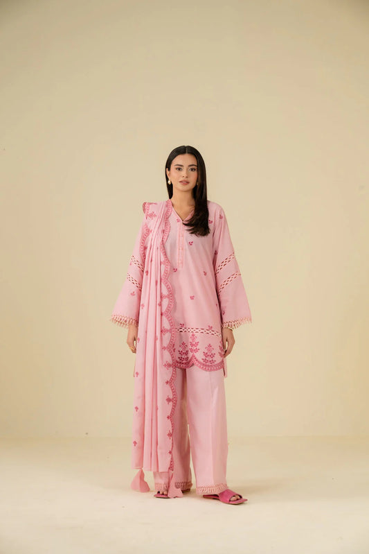 Beena by Beyond Embroidered Lawn 3 Piece Unstitched Dress - WUE-154530