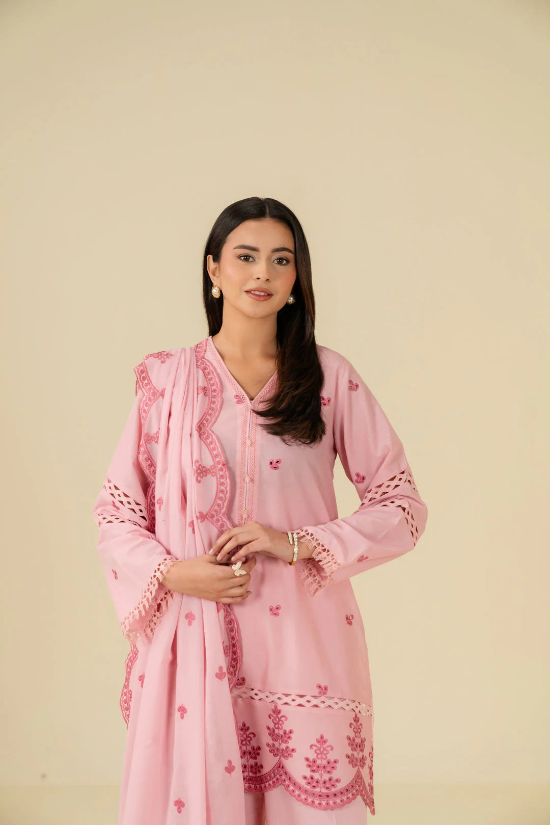 Beena by Beyond Embroidered Lawn 3 Piece Unstitched Dress - WUE-154530