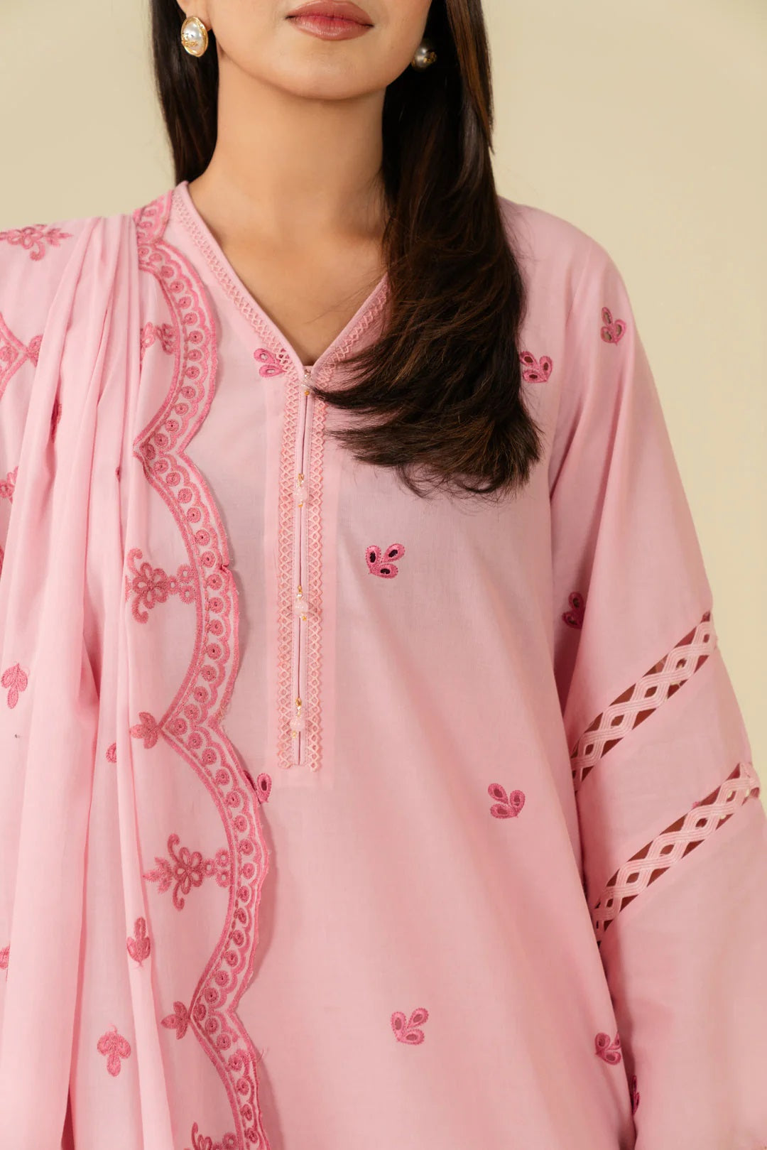 Beena by Beyond Embroidered Lawn 3 Piece Unstitched Dress - WUE-154530