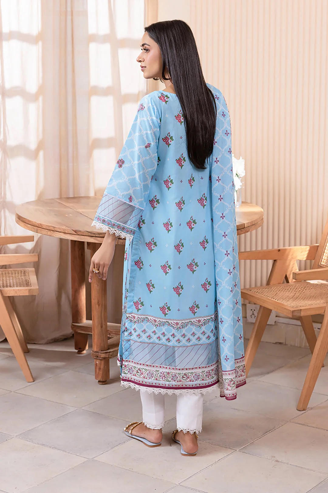 Zellbury Embroidered Lawn Unstitched 2 Piece Dress - WUS24E21024 Summer Essential
