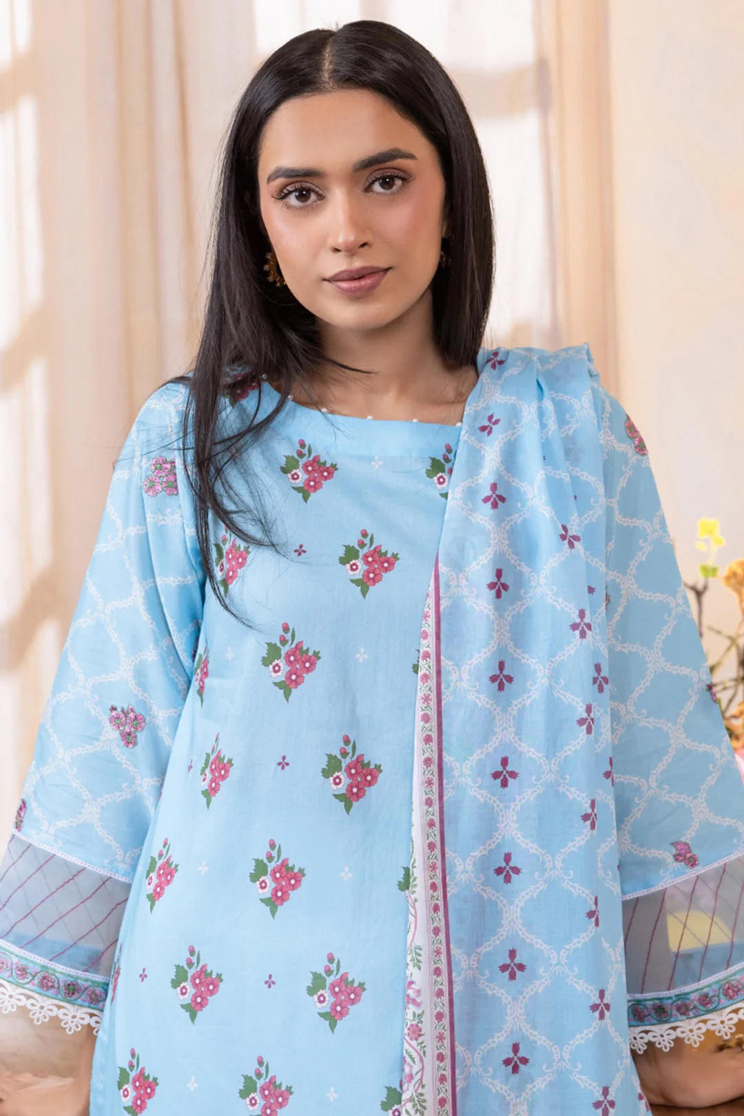 Zellbury Embroidered Lawn Unstitched 2 Piece Dress - WUS24E21024 Summer Essential