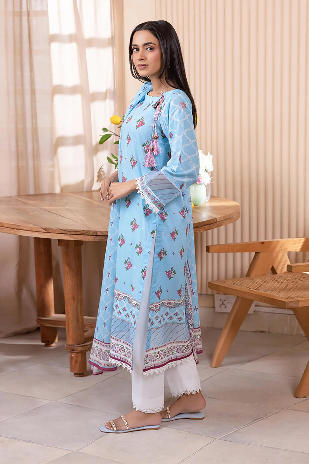 Zellbury Embroidered Lawn Unstitched 2 Piece Dress - WUS24E21024 Summer Essential