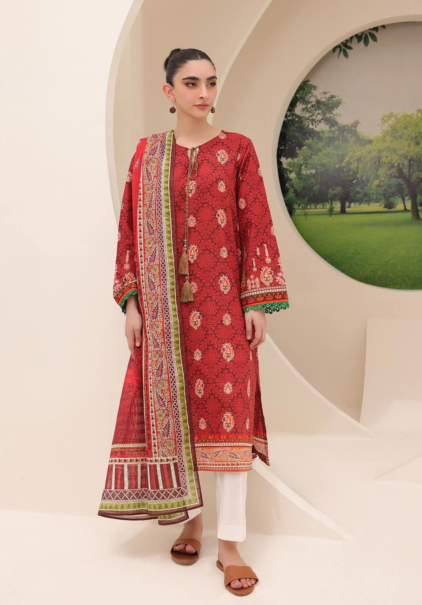 Zellbury Printed Lawn Unstitched 2 Piece Dress - WUS24X21025 Summer Essential