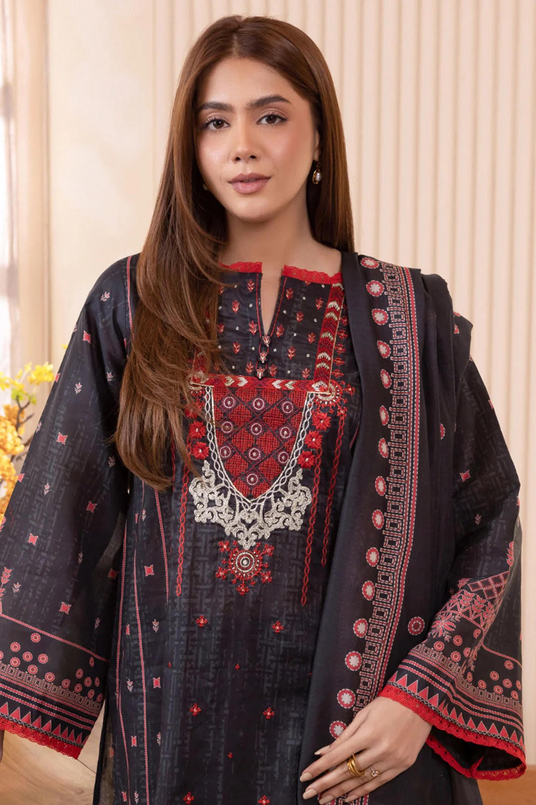 Zellbury Embroidered Lawn Unstitched 2 Piece Dress - WUS24E21034 Summer Essential