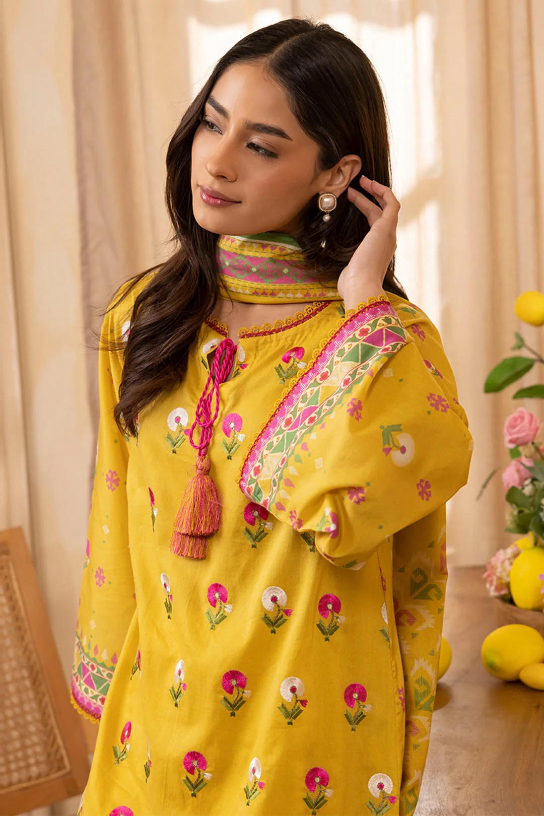 Zellbury Embroidered Lawn Unstitched 2 Piece Dress - WUS24E21035 Summer Essential