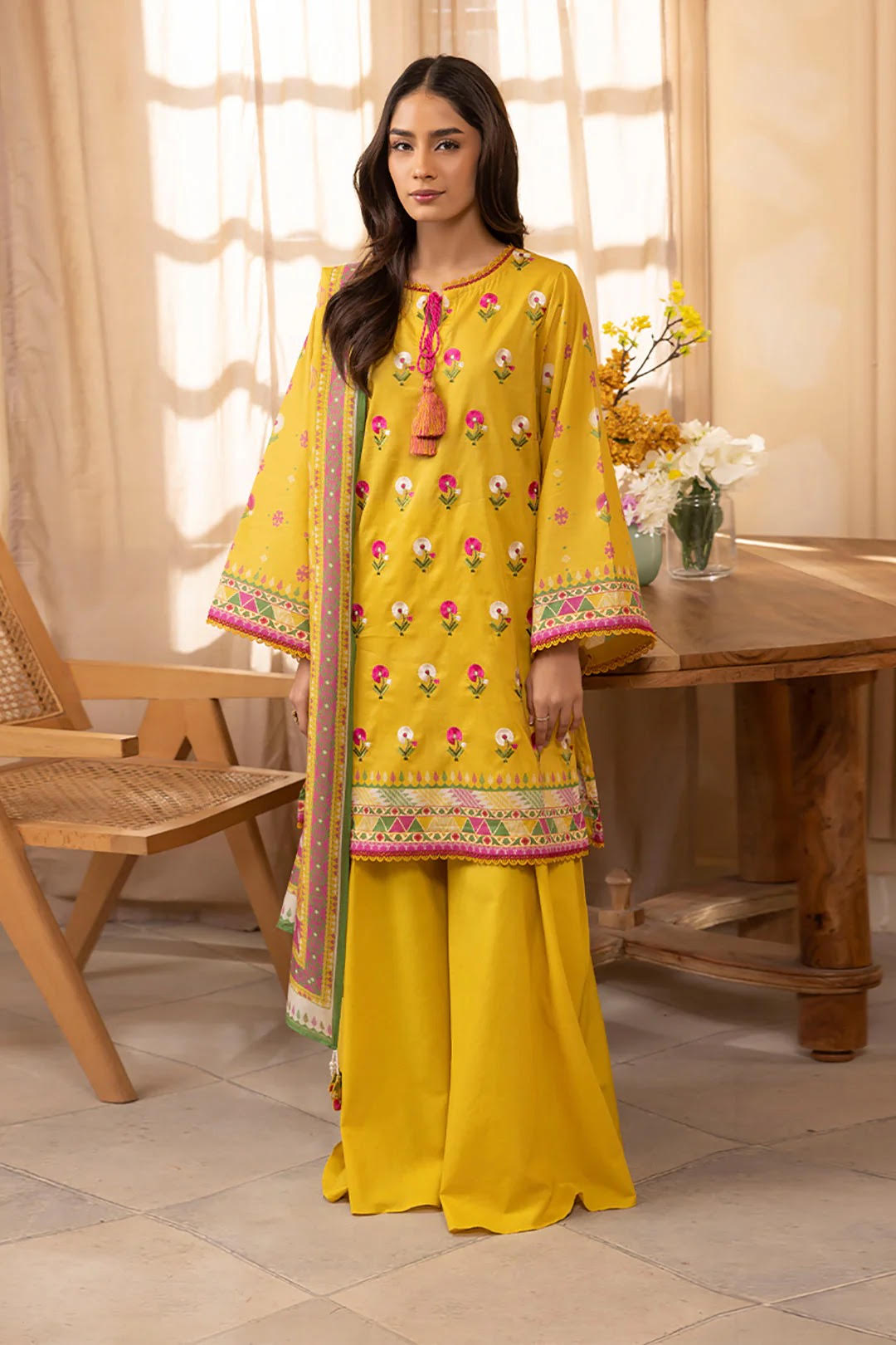 Zellbury Embroidered Lawn Unstitched 2 Piece Dress - WUS24E21035 Summer Essential
