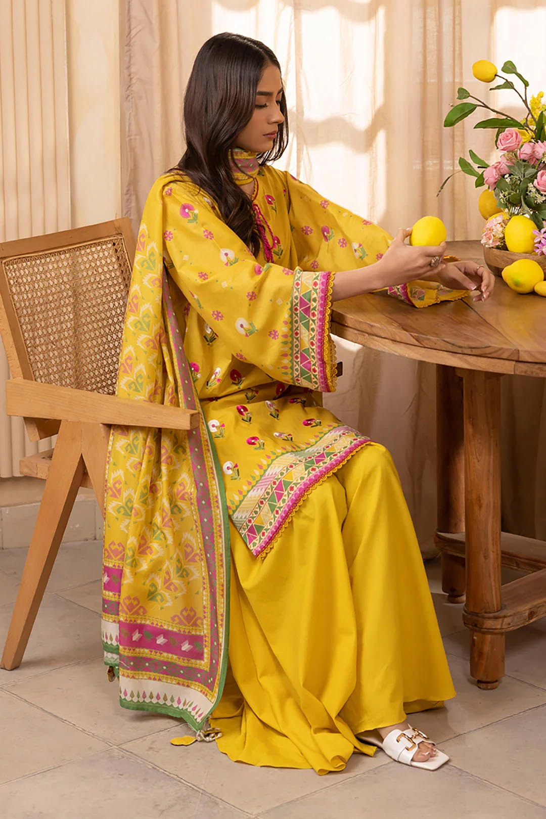 Zellbury Embroidered Lawn Unstitched 2 Piece Dress - WUS24E21035 Summer Essential