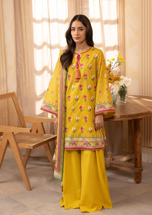 Zellbury Embroidered Lawn Unstitched 2 Piece Dress - WUS24E21035 Summer Essential