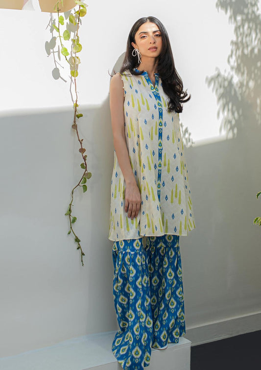 Zellbury Digital Printed Lawn Unstitched 2 Piece Dress - WUS24E21186 Summer Essential