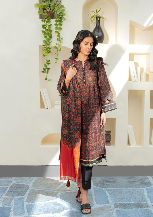 Zellbury Printed Lawn Unstitched 2 Piece Dress - WUS24X21652 Summer Essential