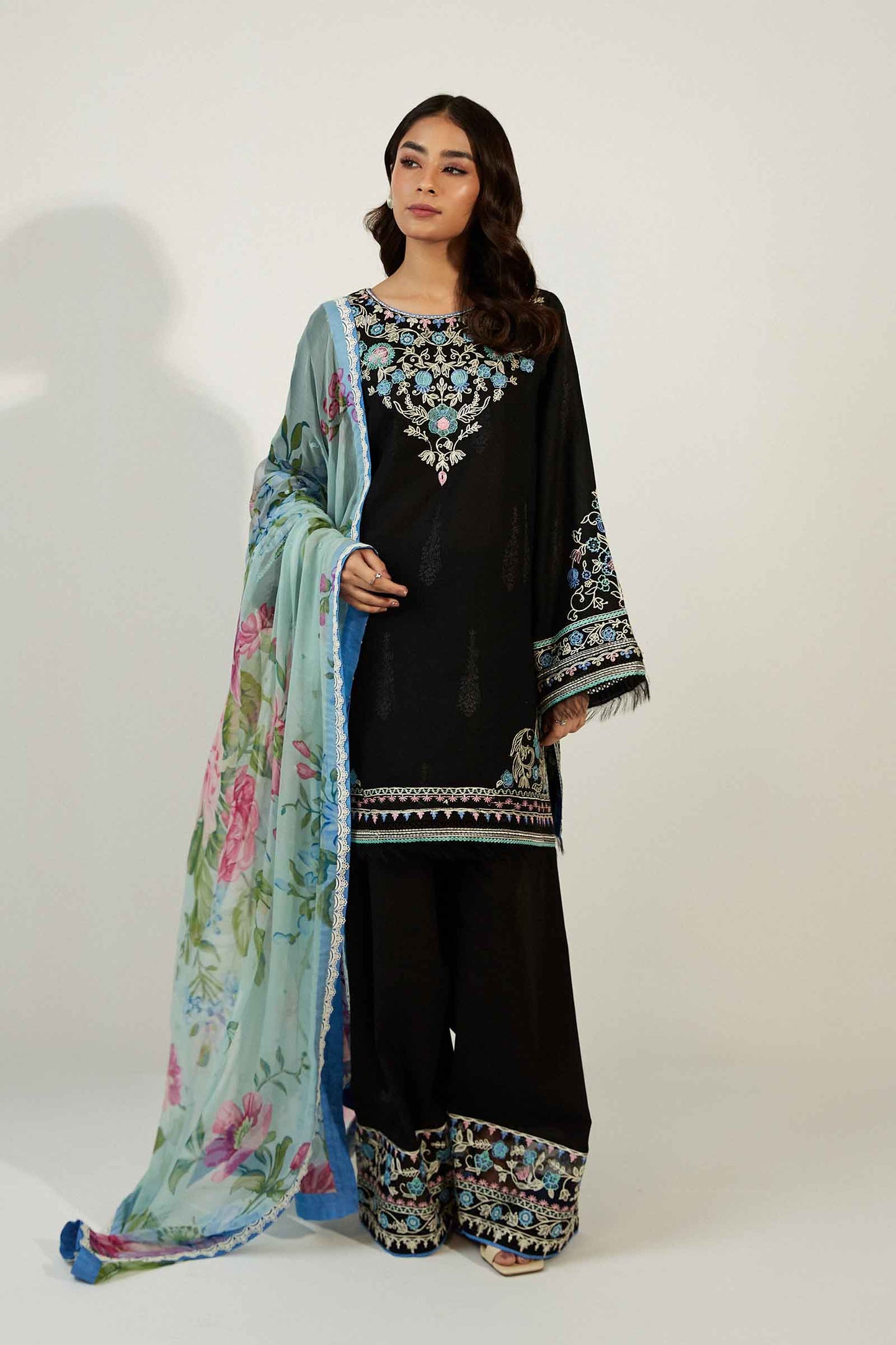 Coco by Zara Shahjahan Embroidered Lawn Suits Unstitched 3 Piece ZCE23-10a