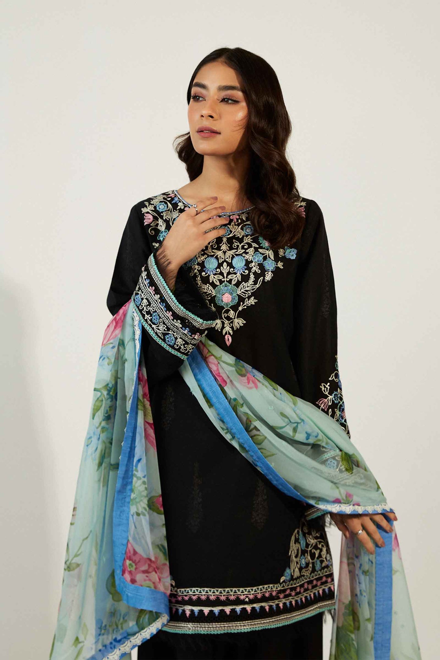 Coco by Zara Shahjahan Embroidered Lawn Suits Unstitched 3 Piece ZCE23-10a