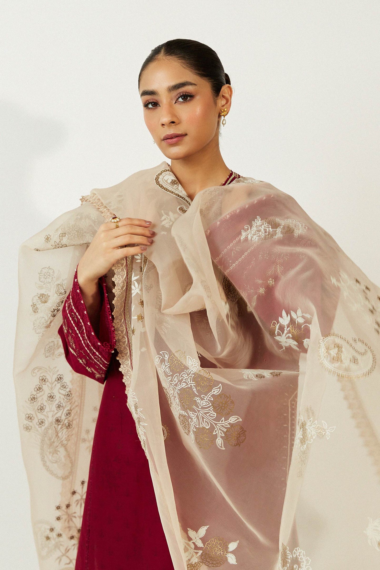 Coco by Zara Shahjahan Embroidered Lawn Suits Unstitched 3 Piece ZCE23-1A