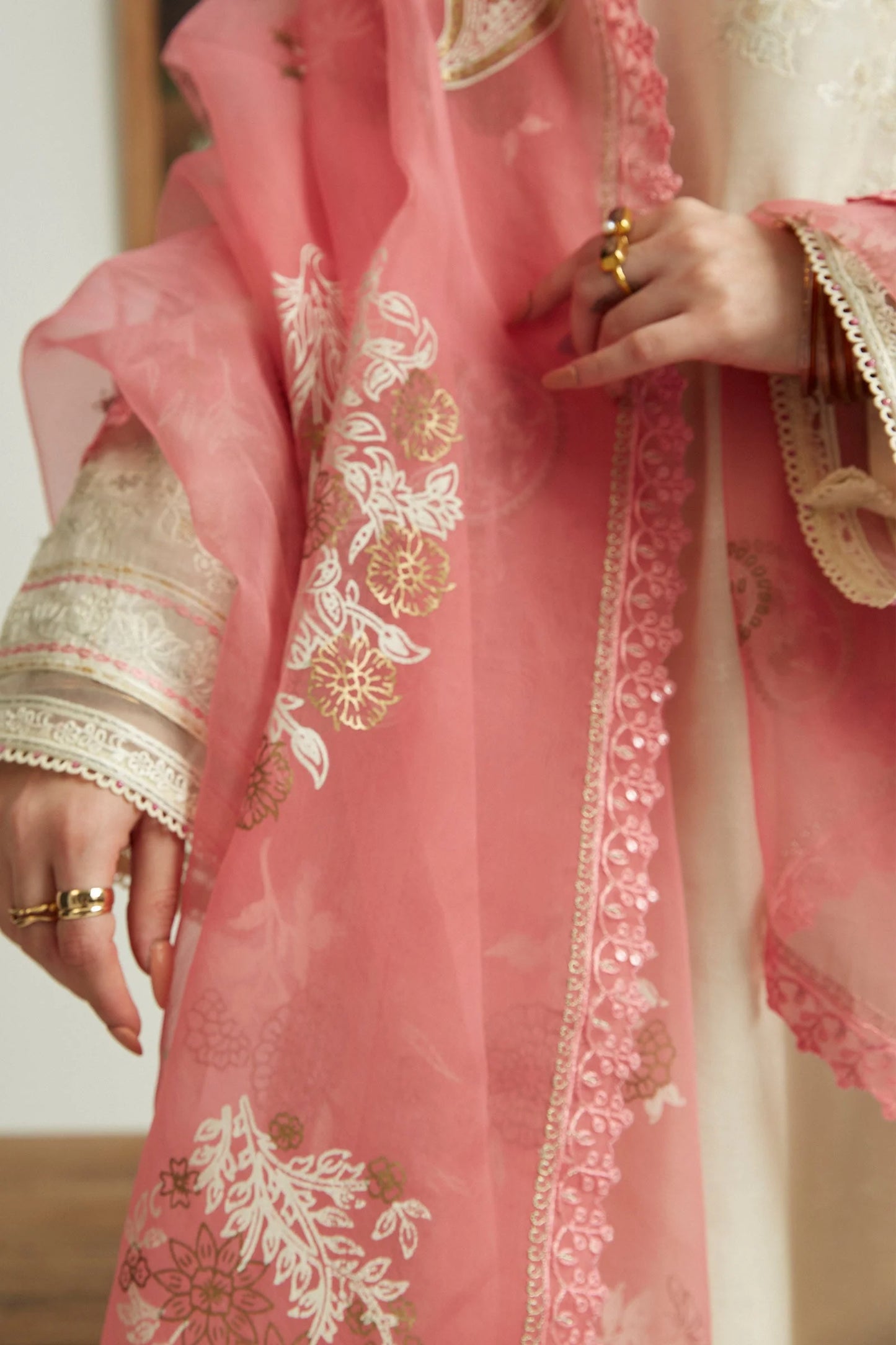 Coco by Zara Shahjahan Embroidered Lawn Suits Unstitched 3 Piece ZCE23-1B
