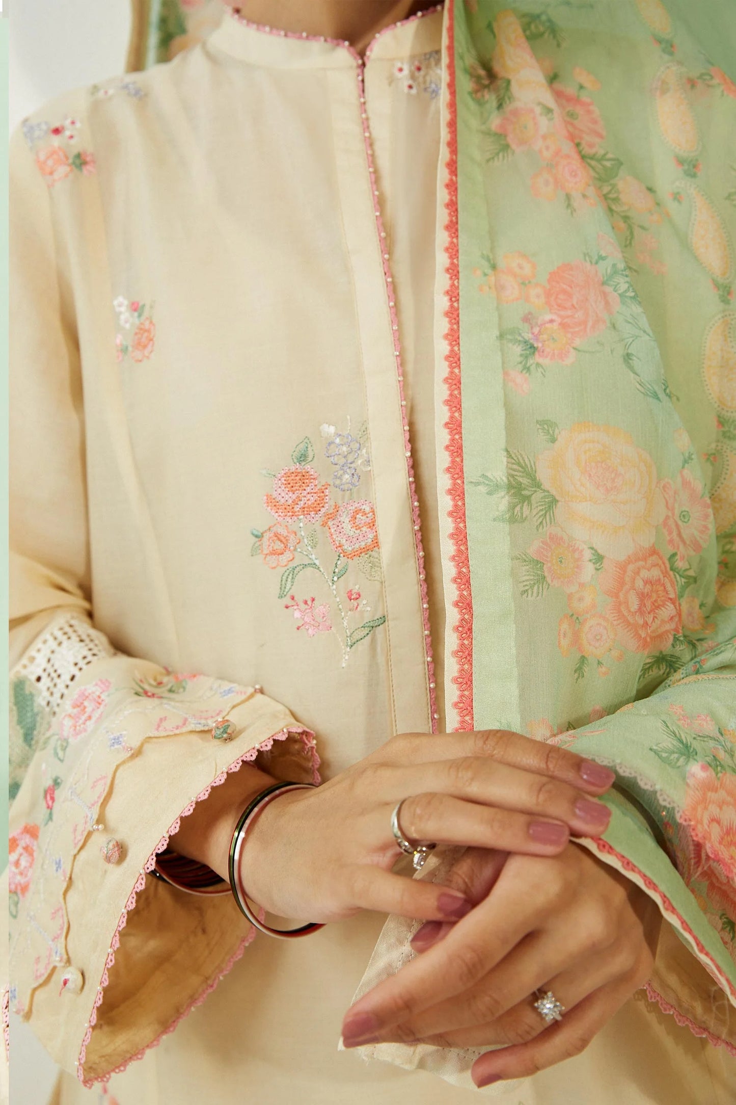 Coco by Zara Shahjahan Embroidered Lawn Suits Unstitched 3 Piece ZCE23-2A