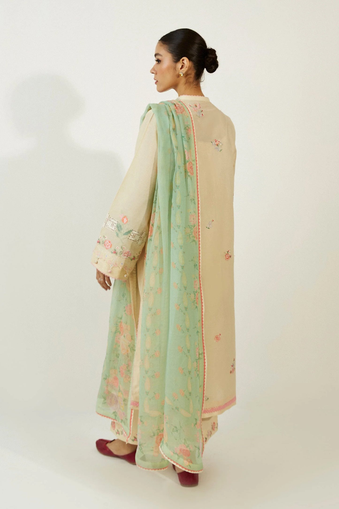 Coco by Zara Shahjahan Embroidered Lawn Suits Unstitched 3 Piece ZCE23-2A