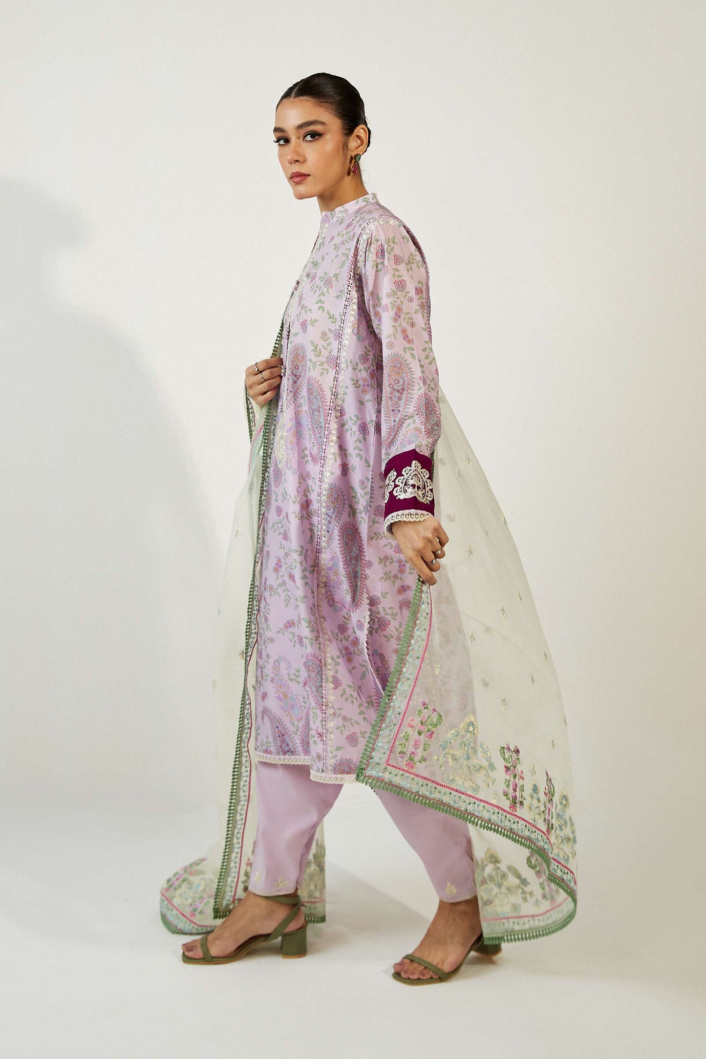 Coco by Zara Shahjahan Embroidered Lawn Suits Unstitched 3 Piece ZCE23-3A