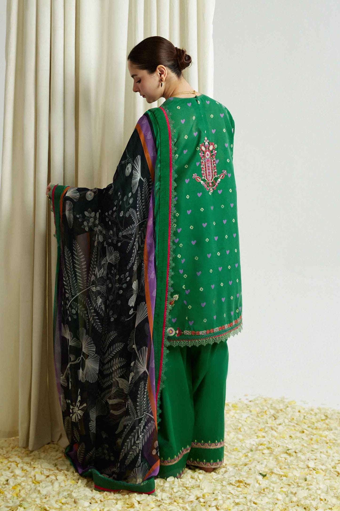Coco by Zara Shahjahan Embroidered Lawn Suits Unstitched 3 Piece ZCE23-5B