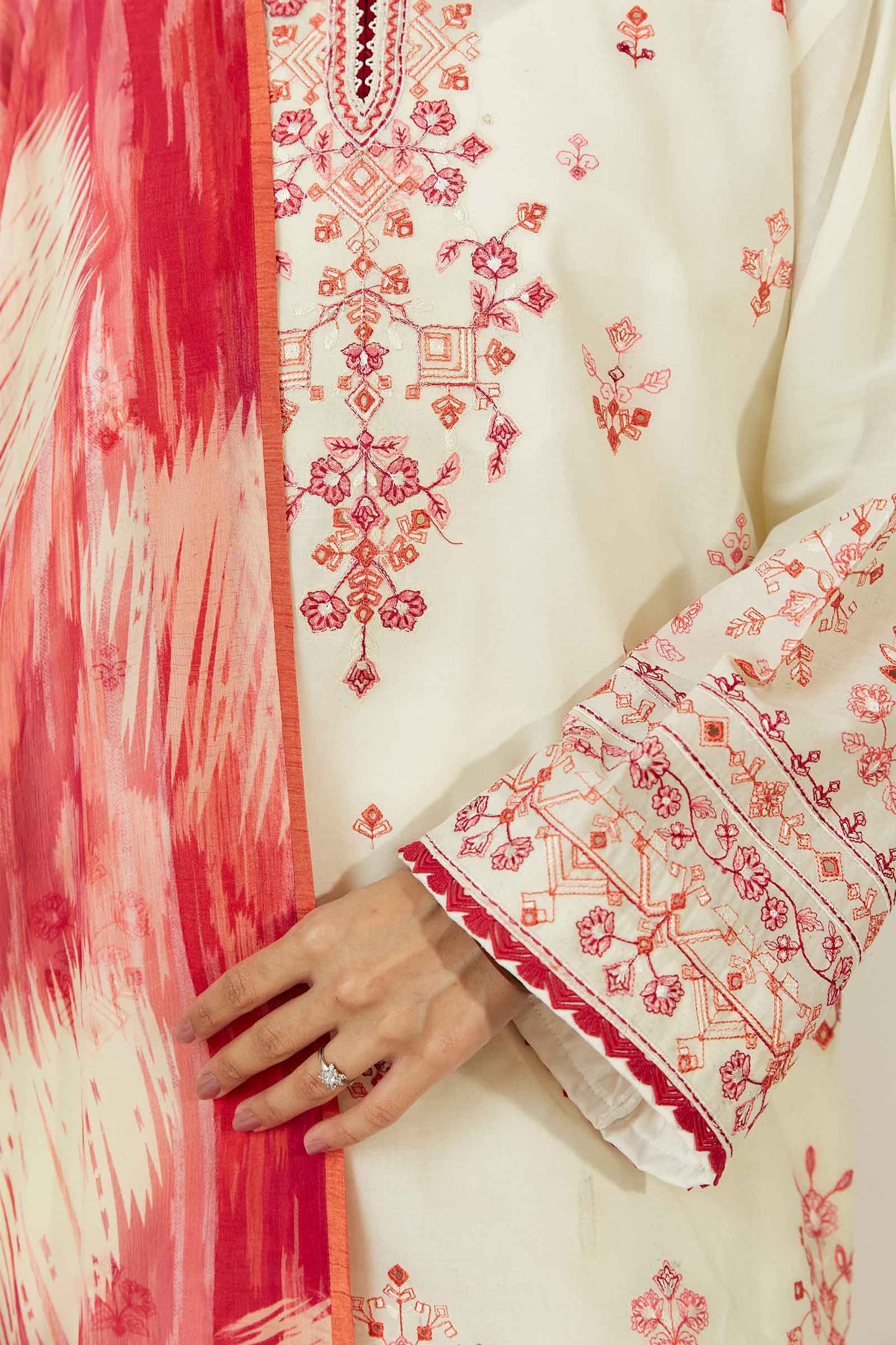 Coco by Zara Shahjahan Embroidered Lawn Suits Unstitched 3 Piece ZCE23-7A