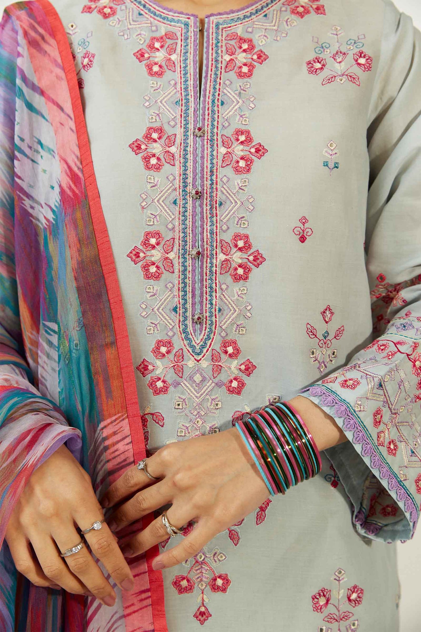 Coco by Zara Shahjahan Embroidered Lawn Suits Unstitched 3 Piece ZCE23-7B