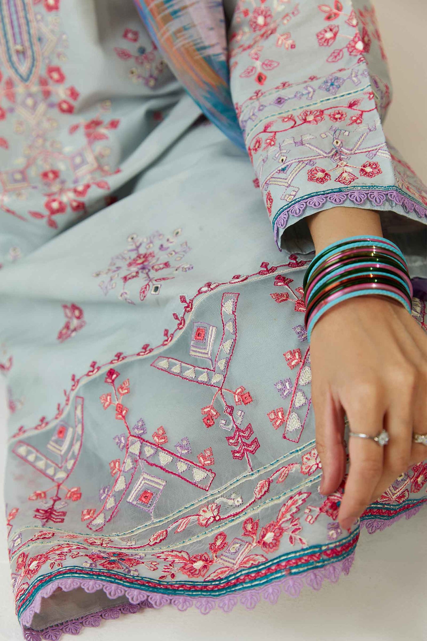 Coco by Zara Shahjahan Embroidered Lawn Suits Unstitched 3 Piece ZCE23-7B