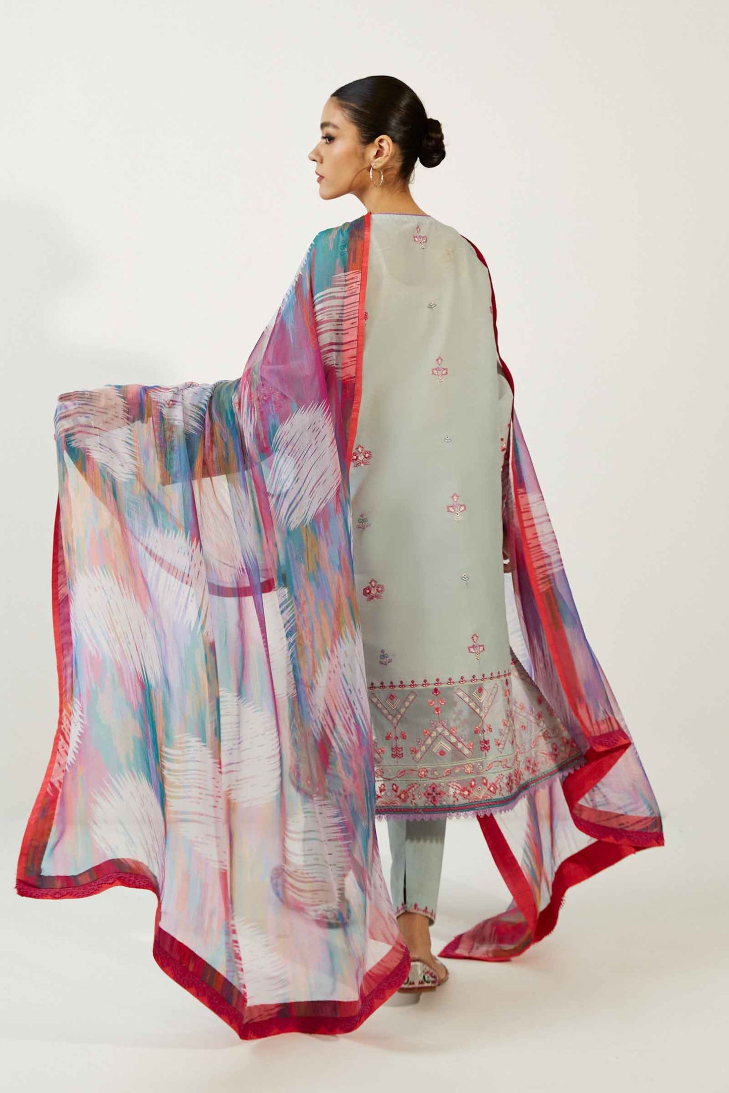 Coco by Zara Shahjahan Embroidered Lawn Suits Unstitched 3 Piece ZCE23-7B
