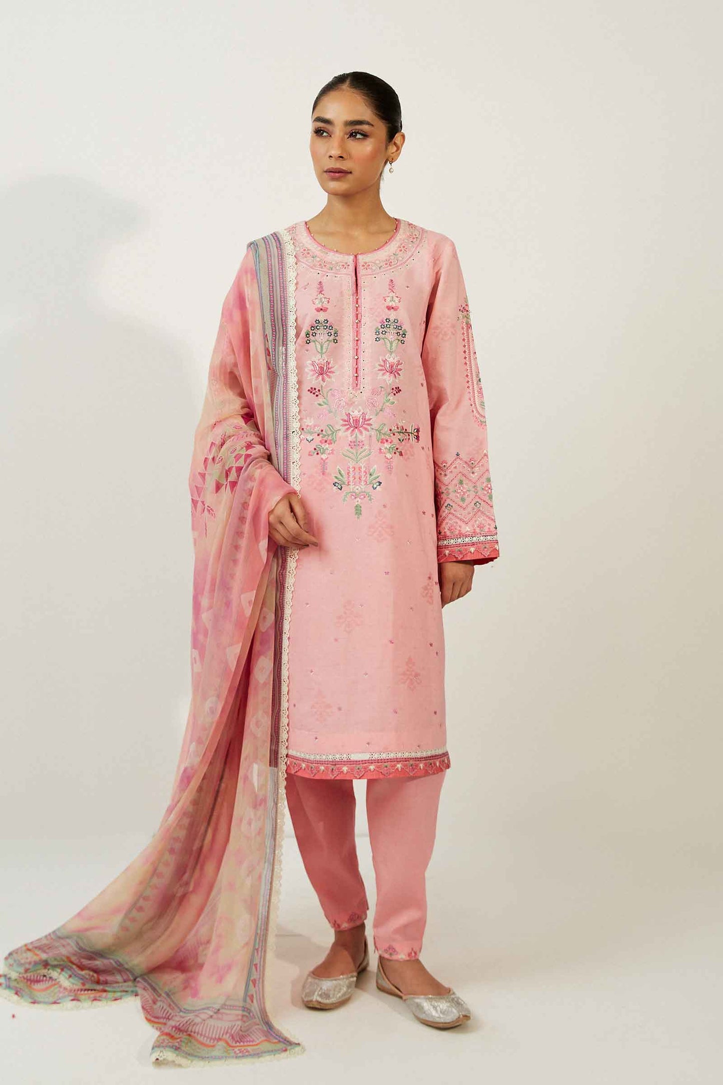 Coco by Zara Shahjahan Embroidered Lawn Suits Unstitched 3 Piece ZCE23-8A
