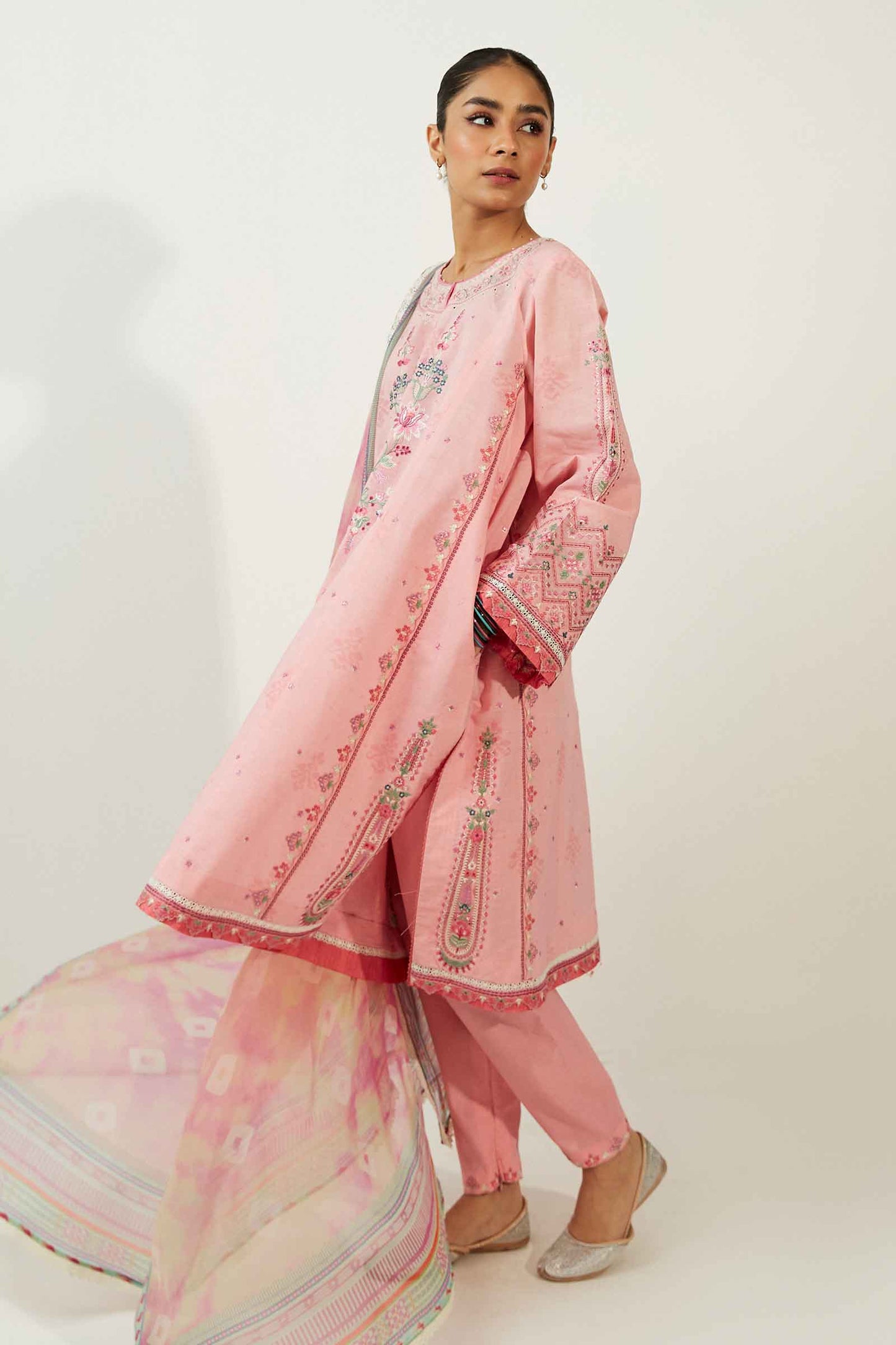 Coco by Zara Shahjahan Embroidered Lawn Suits Unstitched 3 Piece ZCE23-8A