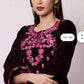 Panache by Regalia Embroidered Velvet Shirt/Kurti 1 pc Unstitched - ZS 05