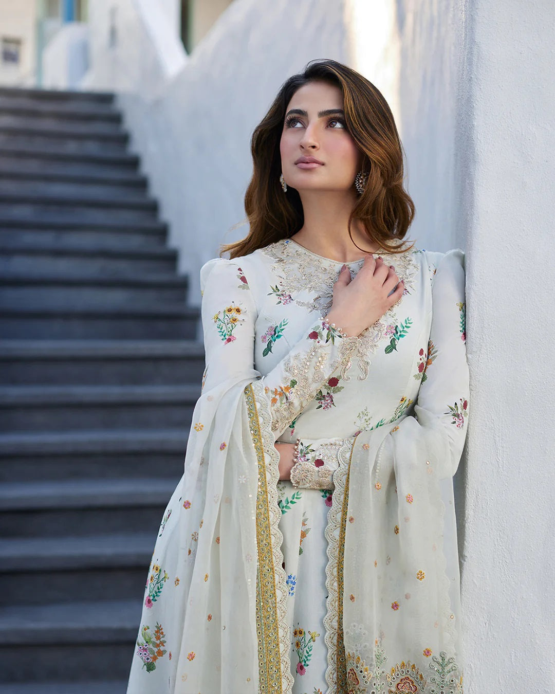 Liliana by Faiza Saqlain Embroidered Lawn 3 Piece Unstitched Dress - Avelina