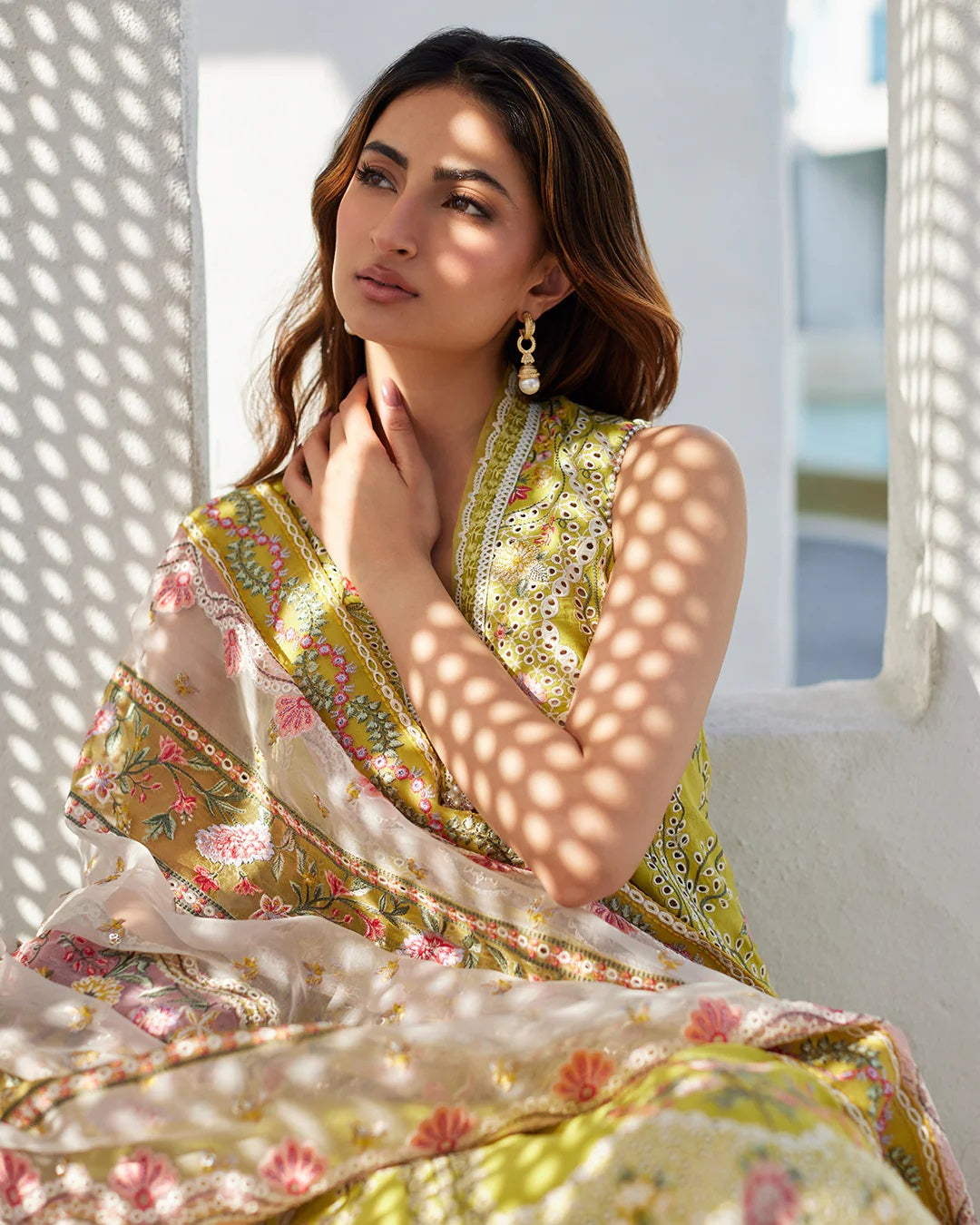 Liliana by Faiza Saqlain Embroidered Lawn 3 Piece Unstitched Dress - Estera