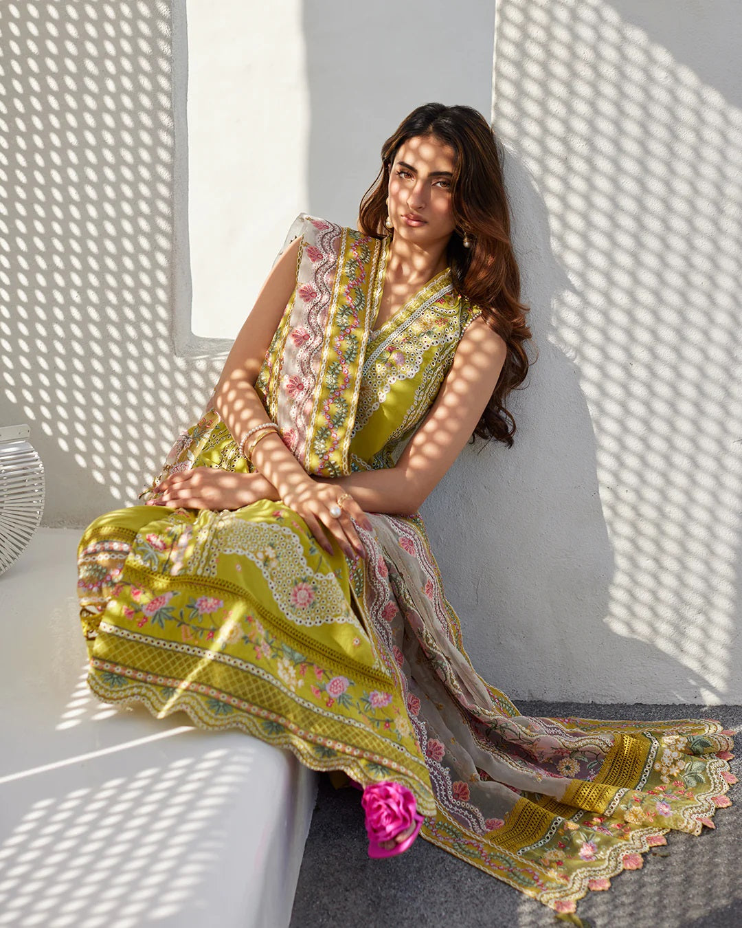 Liliana by Faiza Saqlain Embroidered Lawn 3 Piece Unstitched Dress - Estera