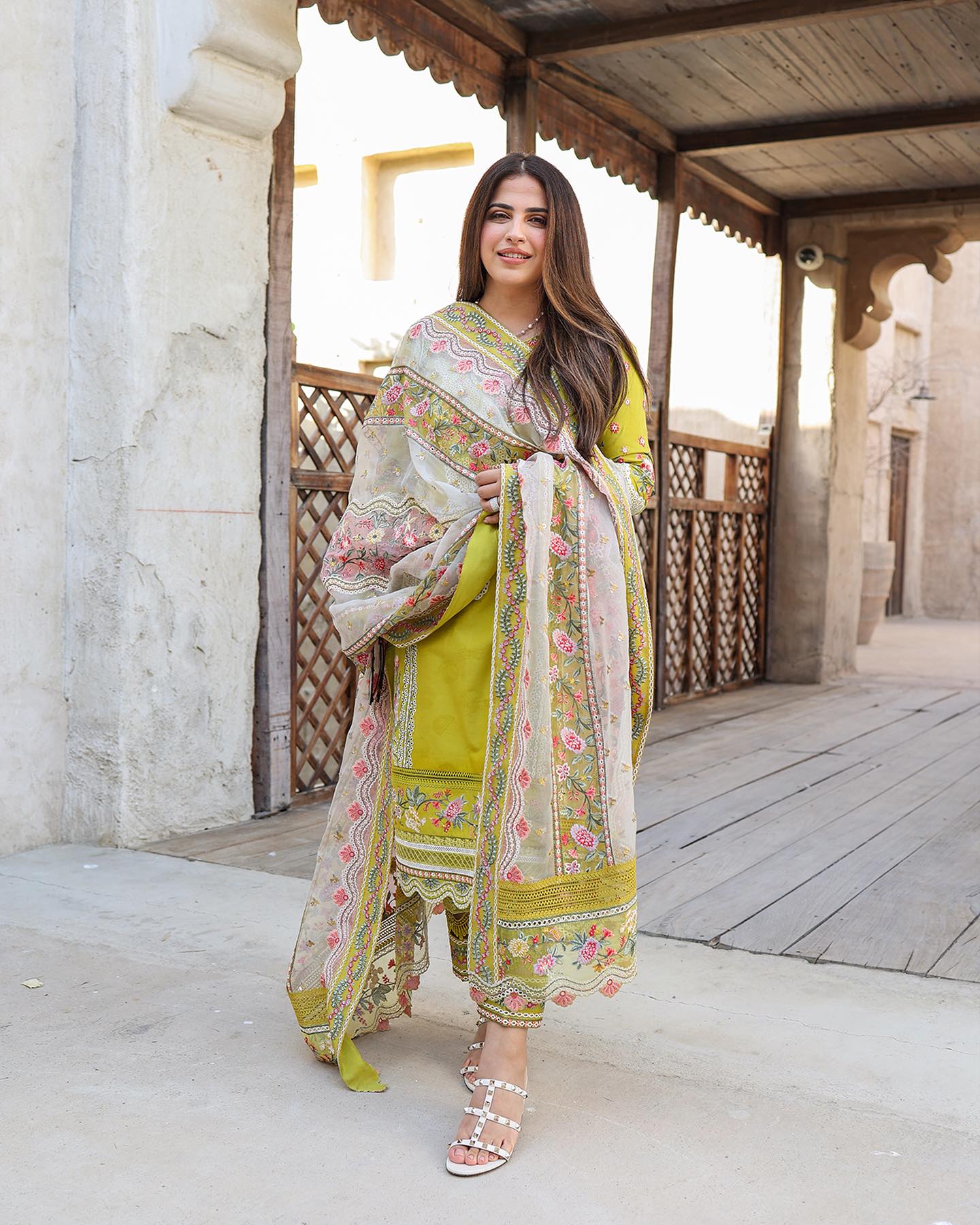 Liliana by Faiza Saqlain Embroidered Lawn 3 Piece Unstitched Dress - Estera