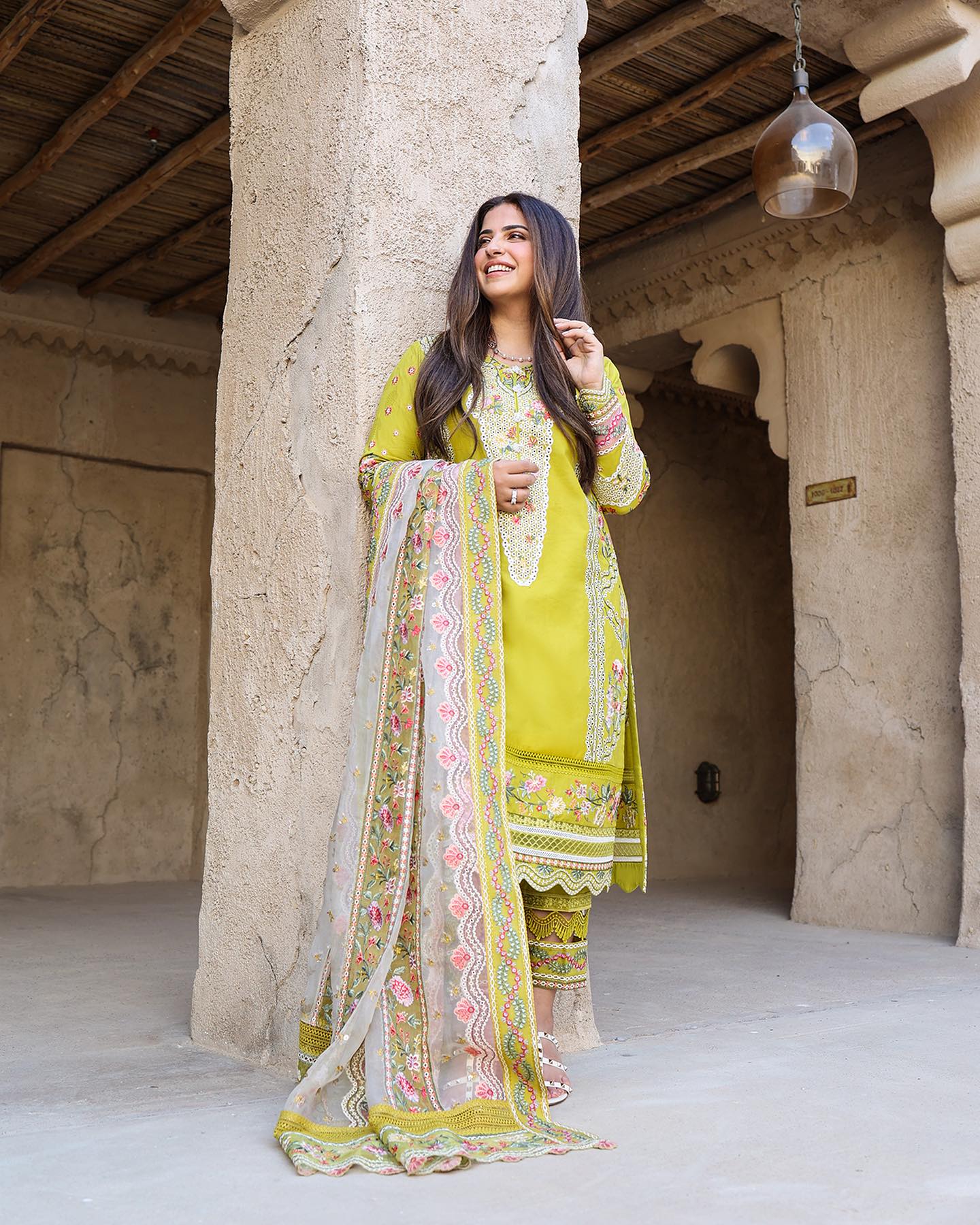 Liliana by Faiza Saqlain Embroidered Lawn 3 Piece Unstitched Dress - Estera