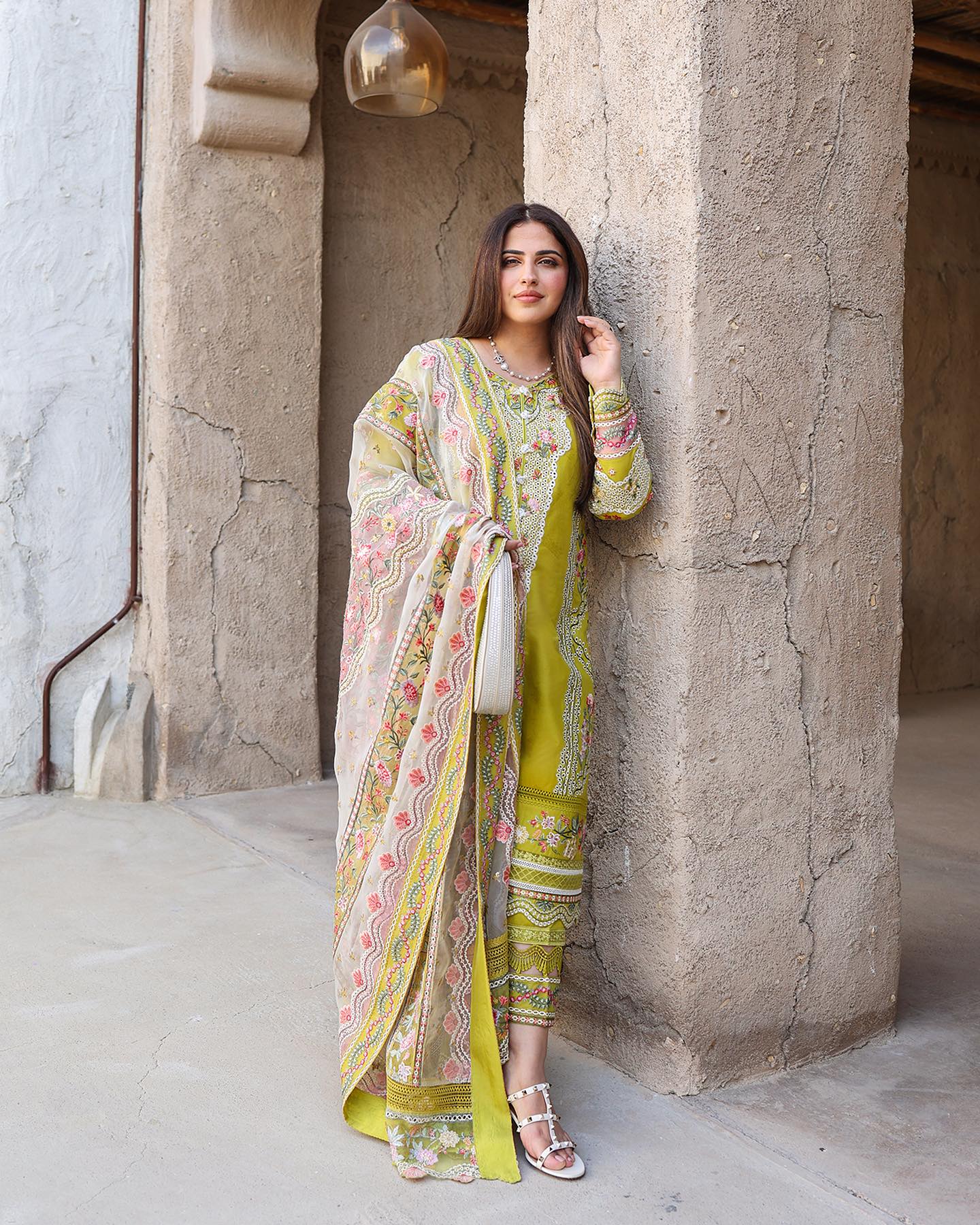 Liliana by Faiza Saqlain Embroidered Lawn 3 Piece Unstitched Dress - Estera