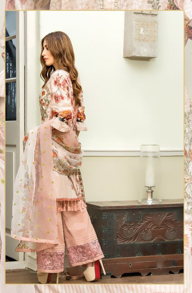 Kalyan by ZS Textile Embroidered Festive Lawn Unstitched 3 Piece Suit - KDL-ZS09