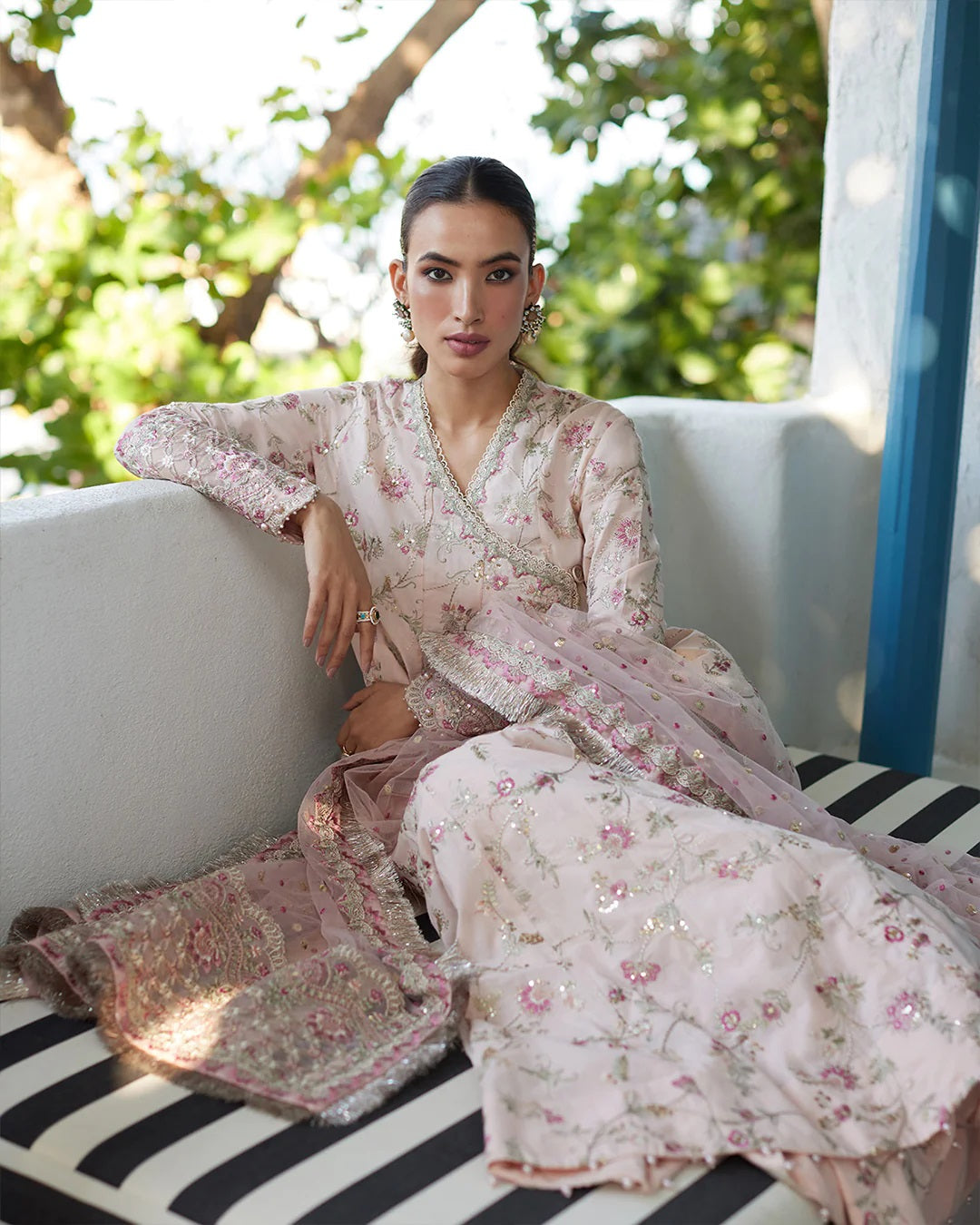 Liliana by Faiza Saqlain Embroidered Lawn 3 Piece Unstitched Dress - Karine