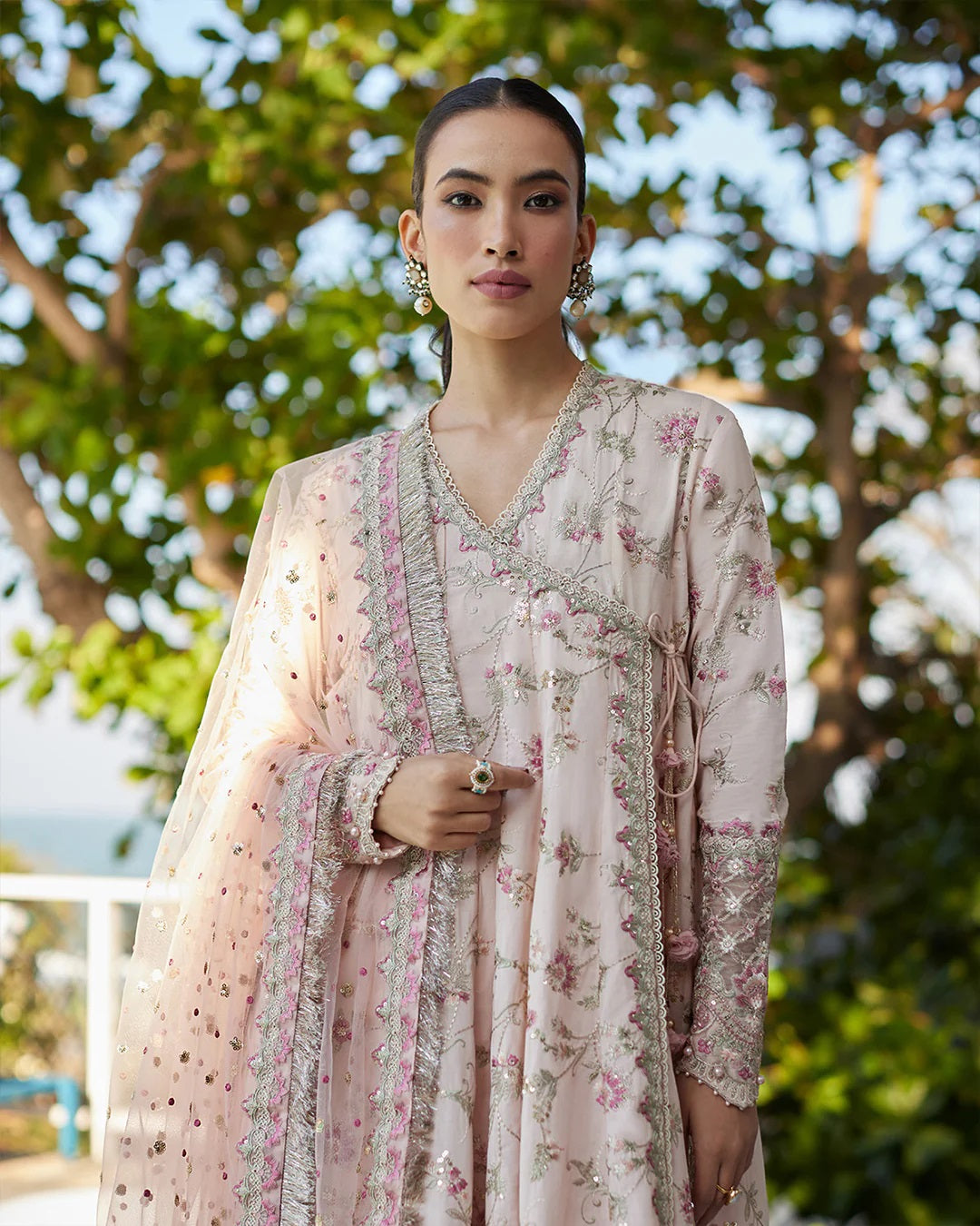 Liliana by Faiza Saqlain Embroidered Lawn 3 Piece Unstitched Dress - Karine